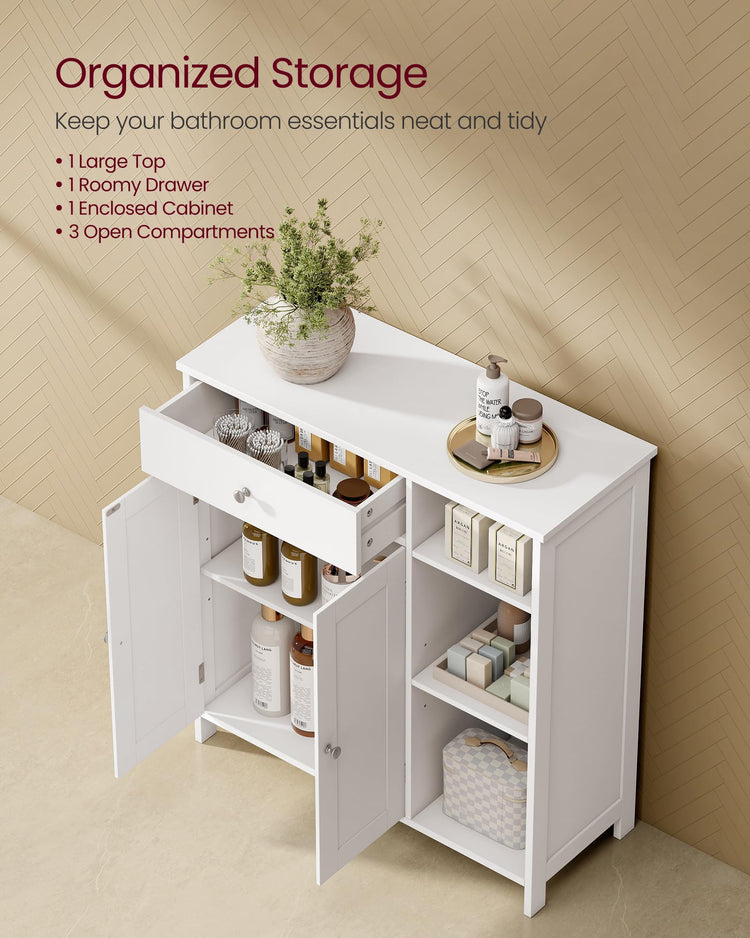 Floor Storage Cabinet with Drawer