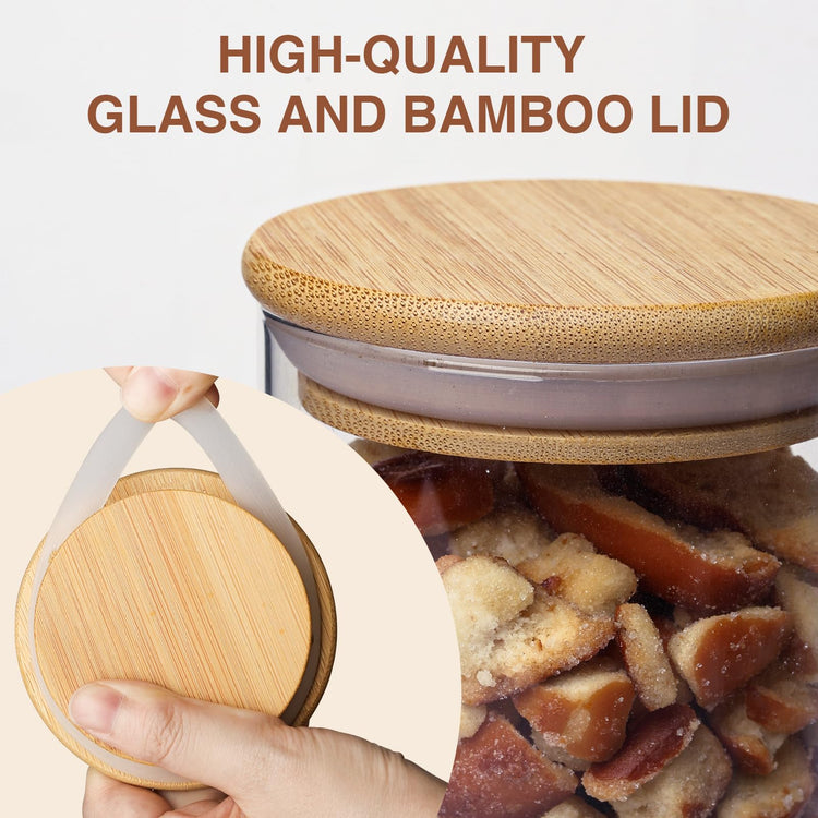 34oz Glass Food Storage Jars (8 Count)
