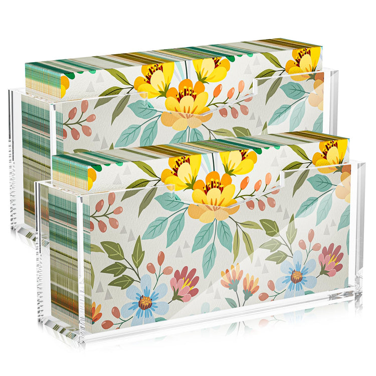 Clear Acrylic Guest Towel & Napkin Holder (2 Count)