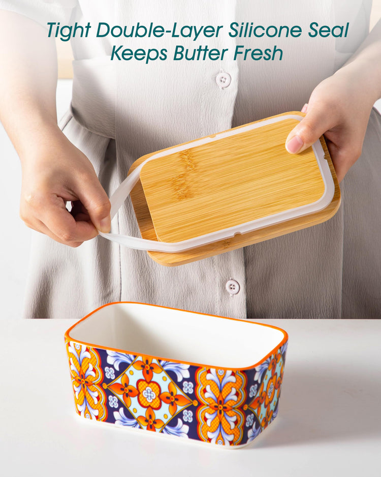 6.5" Butter Dish with Lid