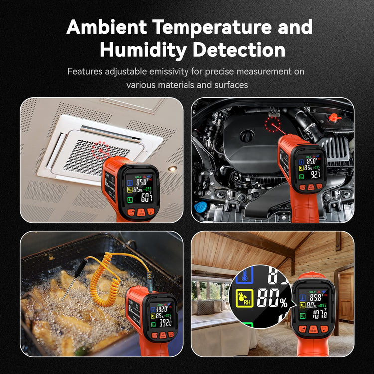 Infrared Thermometer Temperature Gun 2732°F 50