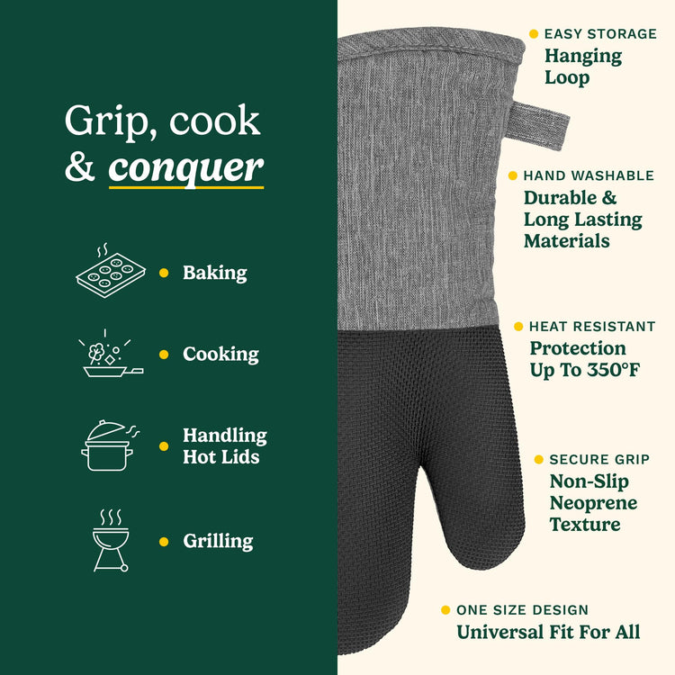 Cuisinart Chambray Kitchen Oven Mitts (2 Count)