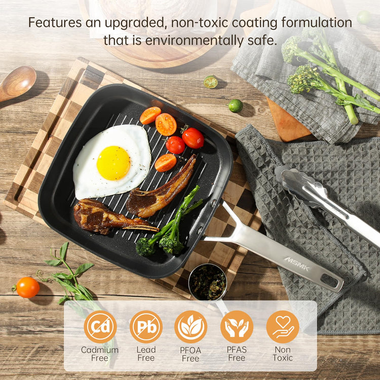 11 Inch Nonstick Square Grill Pan