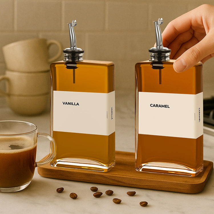Glass Oil Dispenser for Kitchen (2 Count)