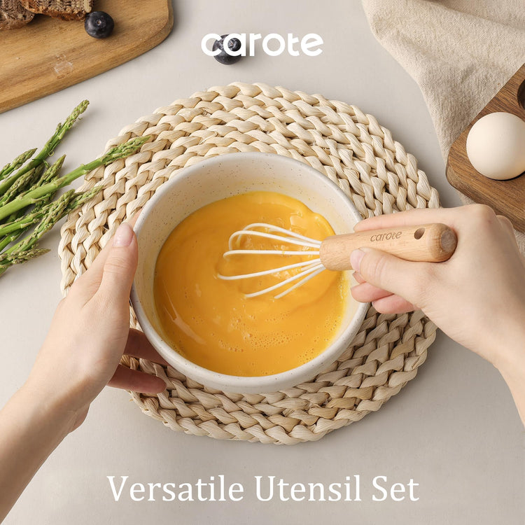 10 Piece Kitchen Utensils Set with Wood Cool (10 Count)