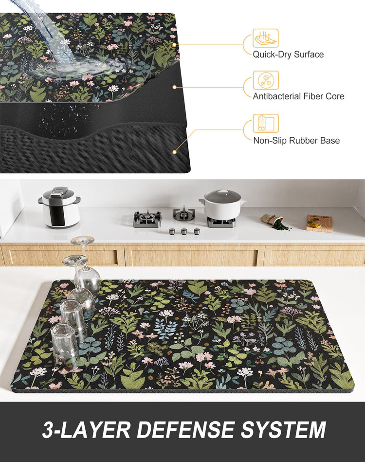 Dish Drying Mat for Kitchen Counter