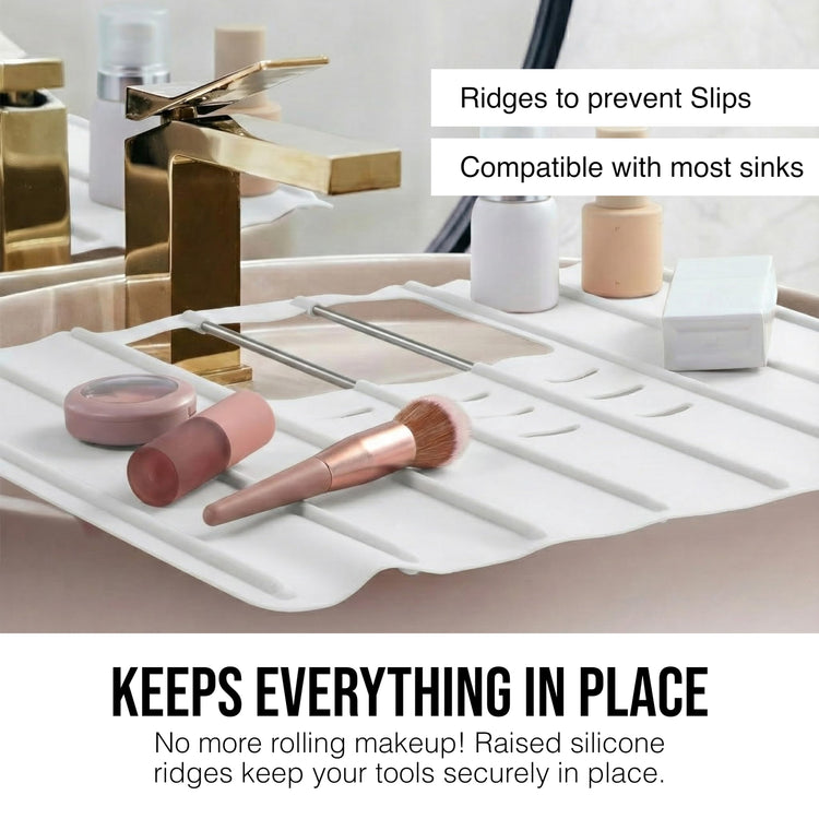 Travel Size Bathroom Sink Cover for Counter Space