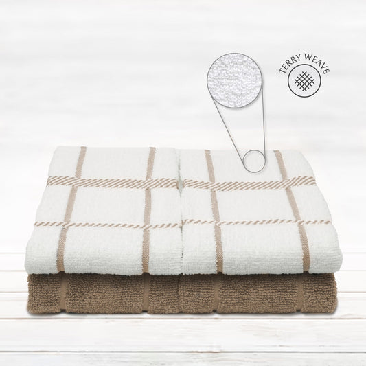 100% Cotton Terry Dish Towels (4 Count)