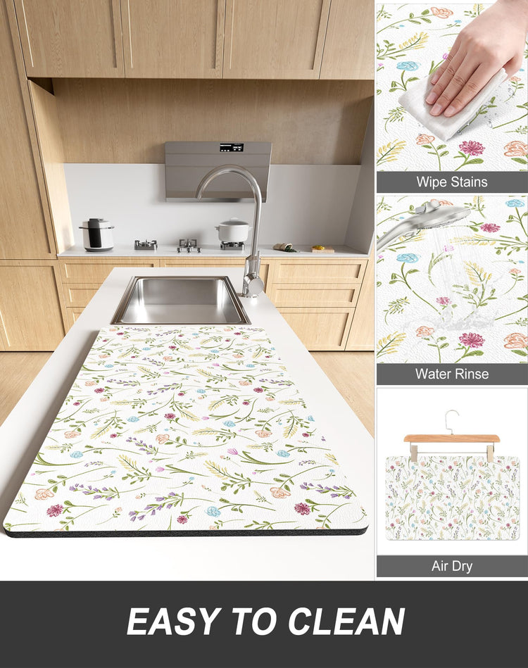 Dish Drying Mat for Kitchen Counter
