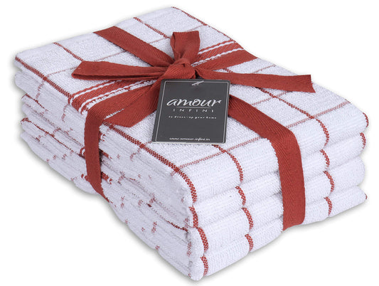 Terry Cotton Kitchen Towels 4 (4 Count)