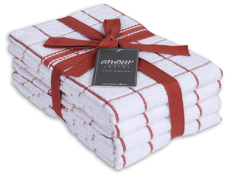 Terry Cotton Kitchen Towels 4 (4 Count)