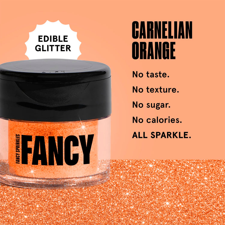 Carnelian Orange Edible Glitter Luster Dust 4gm