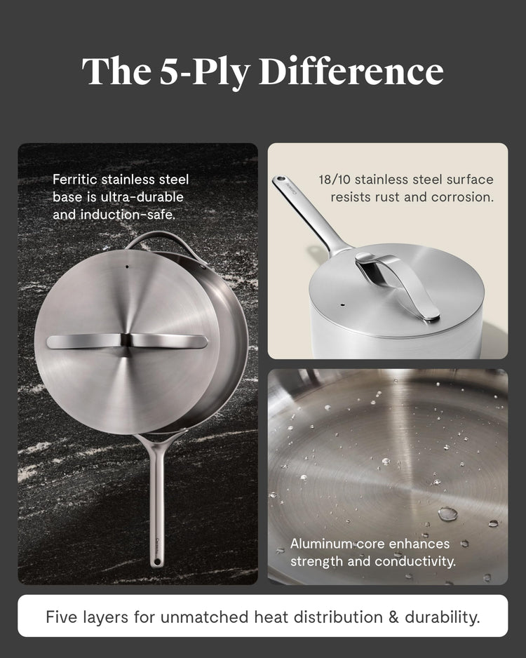 3 qt Stainless Steel Sauce Pan