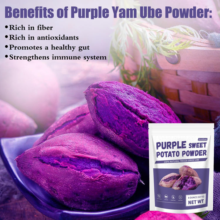 Purple Sweet Potato Powder 8 Oz (8 Ounce)