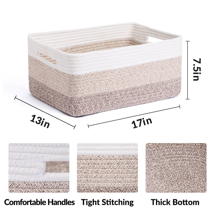 Large Storage Baskets for Organizing (3 Count)