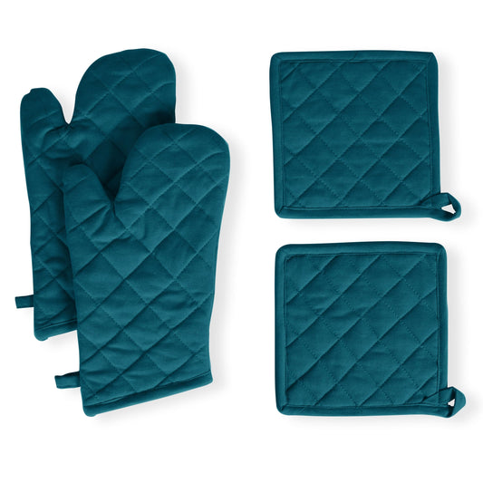 Pot Holders and Oven Mitts Sets for Kitchen Heat Resistant