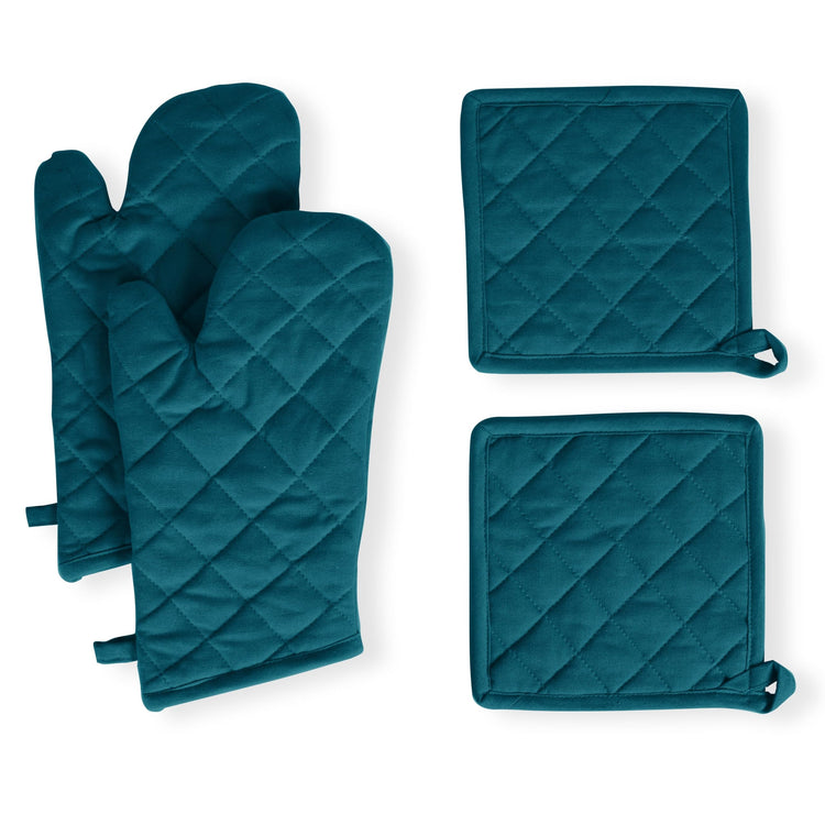 Pot Holders and Oven Mitts Sets for Kitchen Heat Resistant