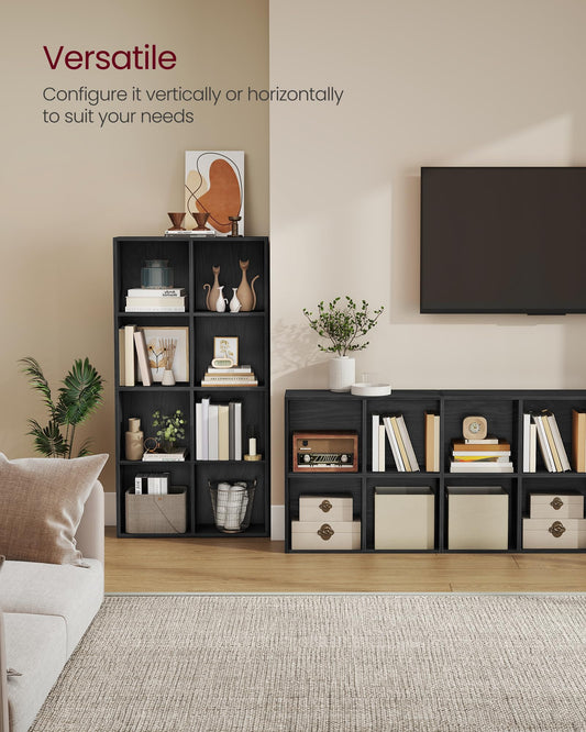 Bookcase Cube Shelf with 8 Compartments