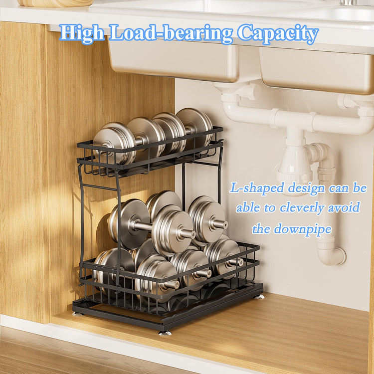 2 Pack Under Sink Organizers and Storage (2 Count)