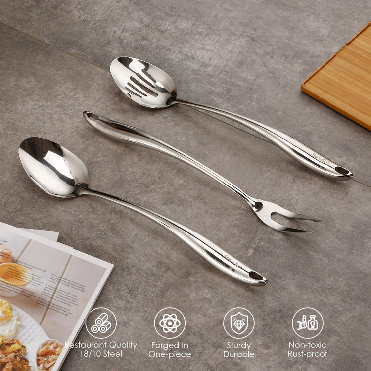 304 Stainless Steel Kitchen Utensil Set (9 Count)