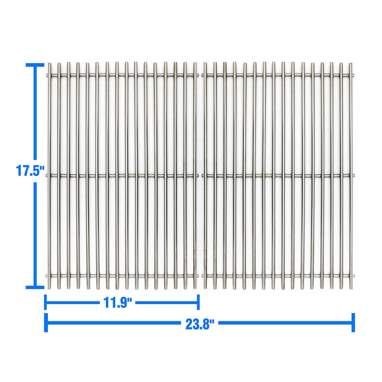 17.5" Stainless Steel 7639 Cooking Grates for Weber Spirit 300 Series