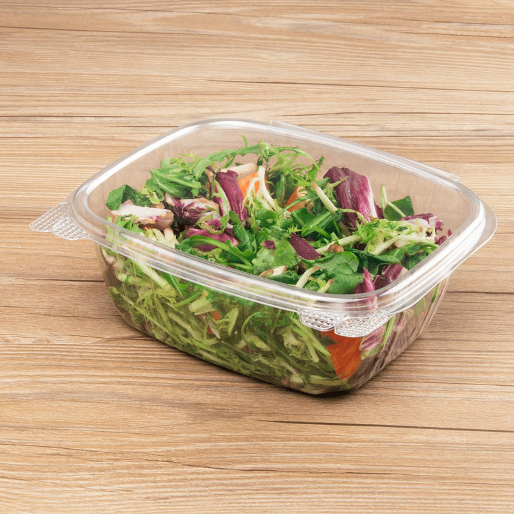 200 Count Clear PET Hinged Deli Take Out Containers