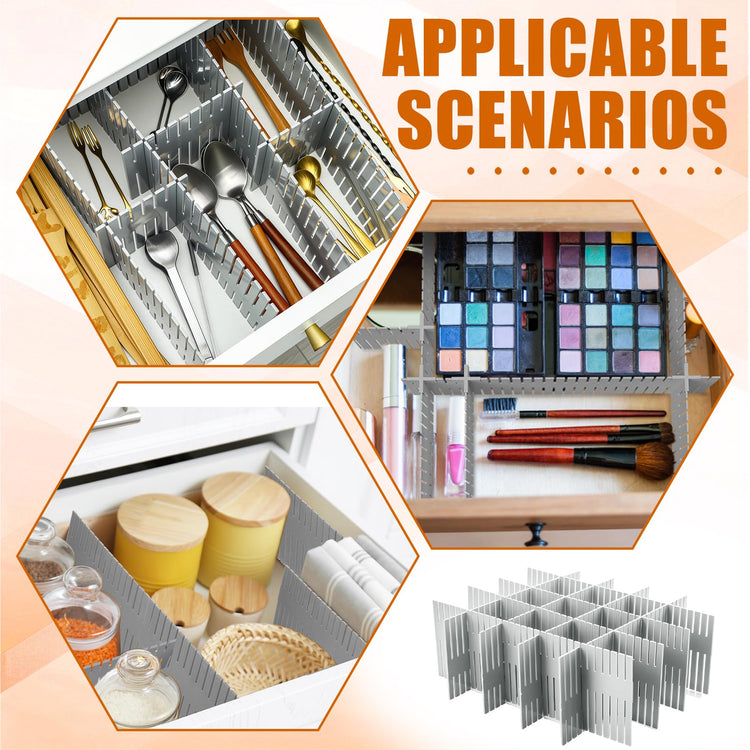 15 Pcs 5.12 Tall Drawer Divider Adjustable Drawer Organizer (15 Count)