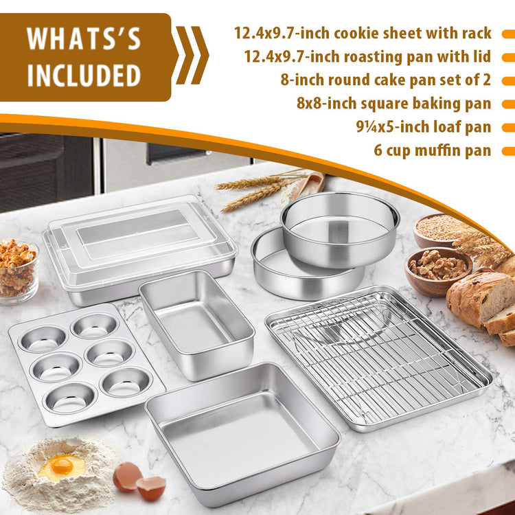 Stainless Steel Baking Pan Set