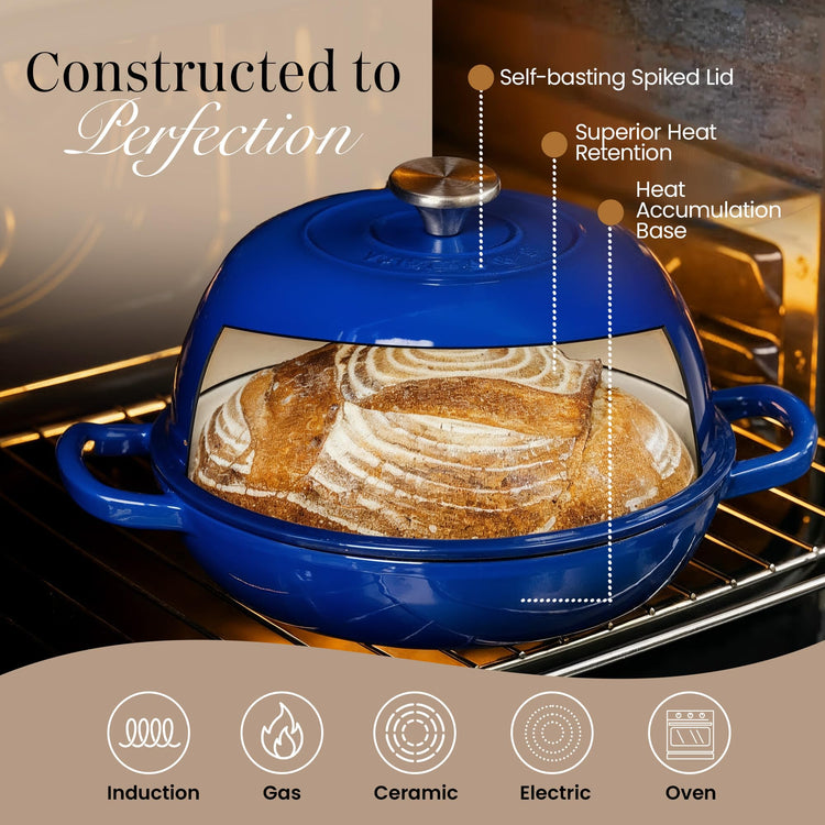 Enamelled Cast Iron Dutch Oven Pot