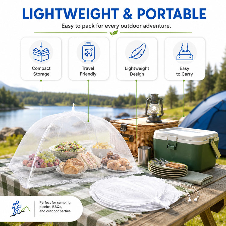 Pop Up Mesh Food Covers for Outdoors