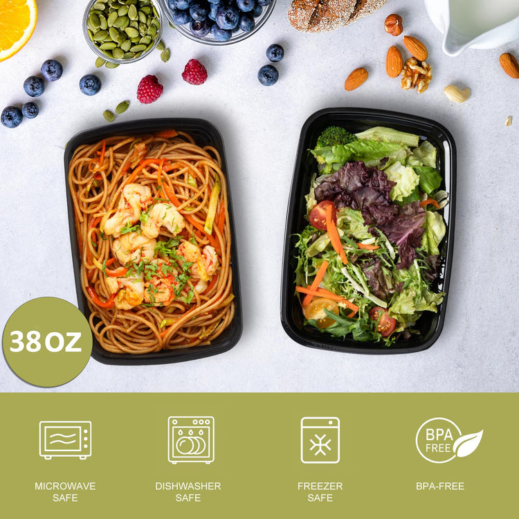 30 Pack Meal Prep Containers 38oz (30 Count)