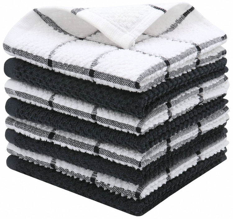Cotton Dish Towels For Kitchen (8 Count)