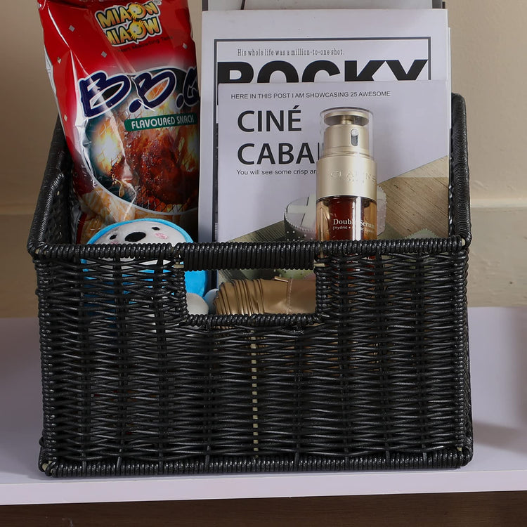 Wicker Storage Baskets for Organizing (2 Count)