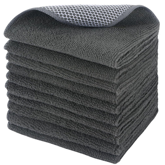 Dish Cloth for Washing Dishes Kitchen Washcloth Cleaning Cloth (10 Count)