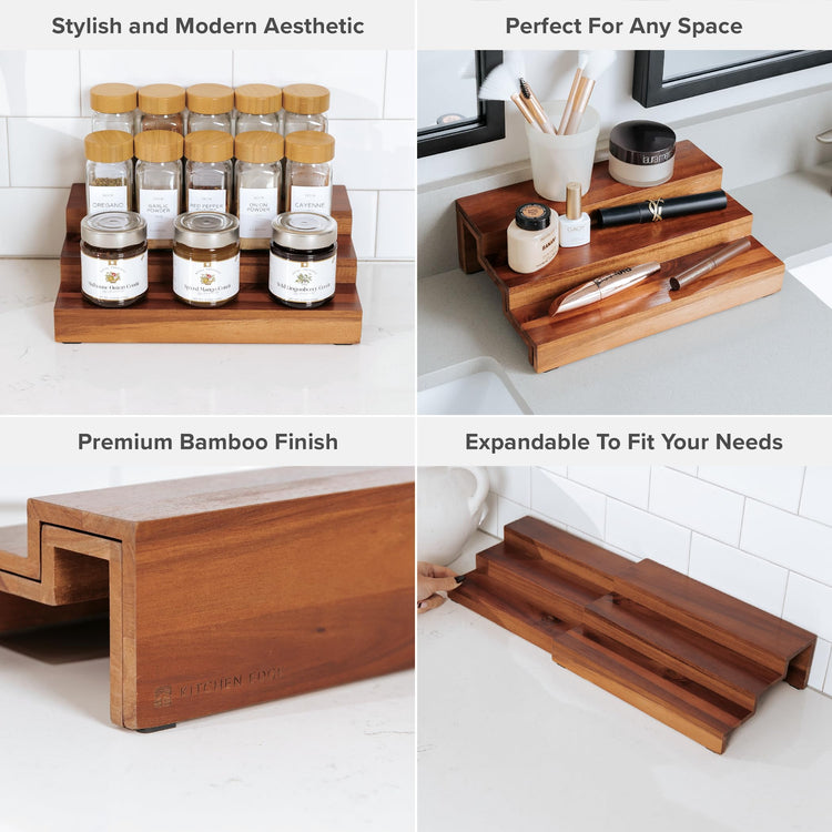 3 Tier Expandable Spice Rack Organizer