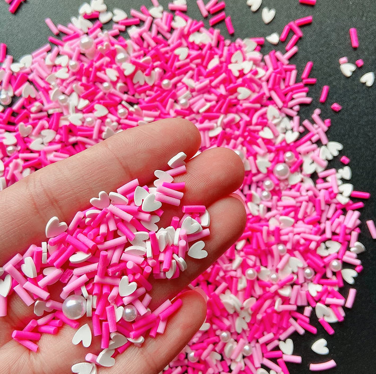 Fake Sprinkles Resin Sprinkles Fake Candy Sprinkles Clay Sprinkles Polymer Sprinkles Polymer Clay Slices for Nail Art DIY Crafts Cake Phone Case