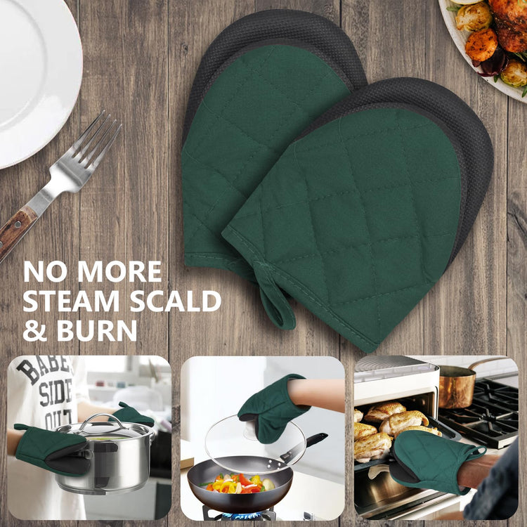 1 Pair Short Oven Mitts