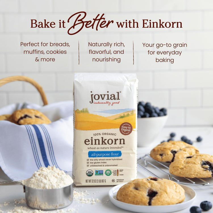 Organic Einkorn Unbleached All Purpose Flour (128 Ounce)