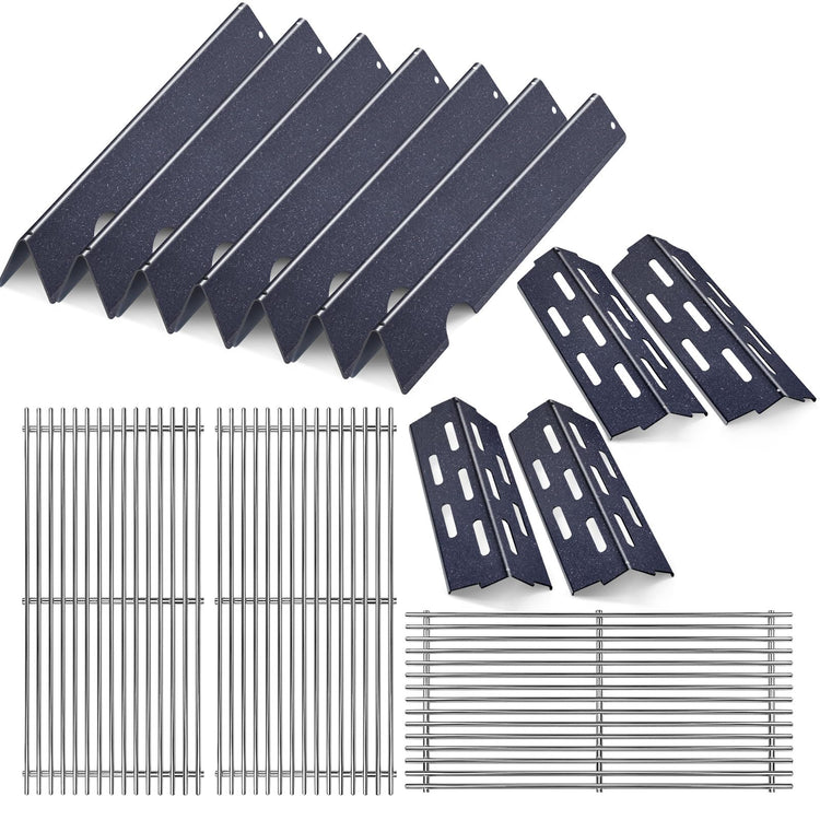 Grill Grate and Flavorizer Bars Heat Deflector Grill Parts for Weber Genesis 2 GS4 Grates 66089 66097