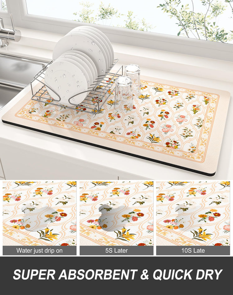 Dish Drying Mat for Kitchen Counter