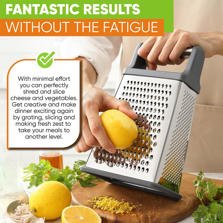 Stainless Steel XL Cheese Grater for Kitchen