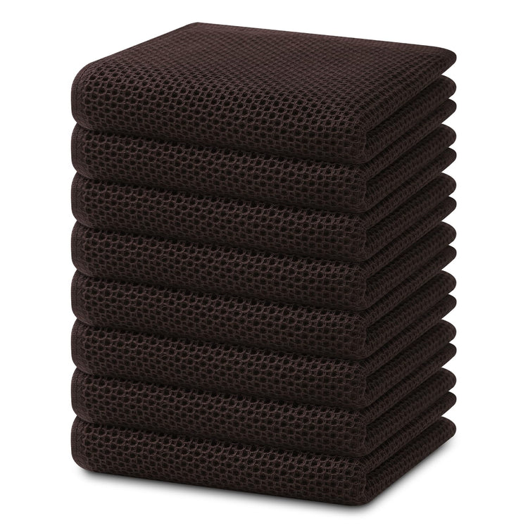100% Cotton Waffle Weave Kitchen Dish Towels 8 (8 Count)