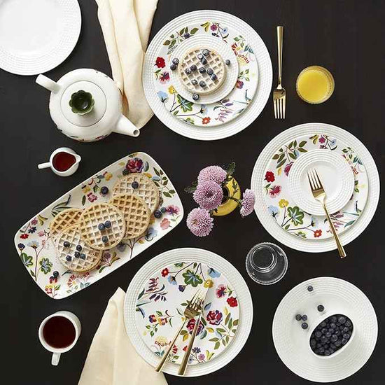 kate spade new york Wickford Tidbit Plate 1-Piece, Side Plate, Service for 1, White, 6-inch Diameter