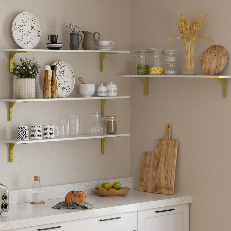 Long Wall Shelves (4 Count)