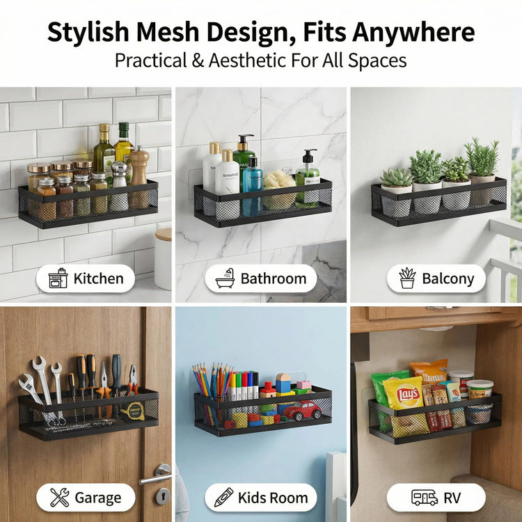 Mesh Shower Caddy Wall Mount (2 Count)
