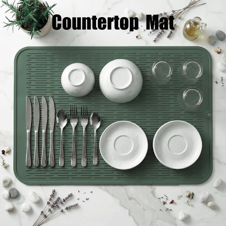 Silicone Dish Drying Mat for Multiple Usage