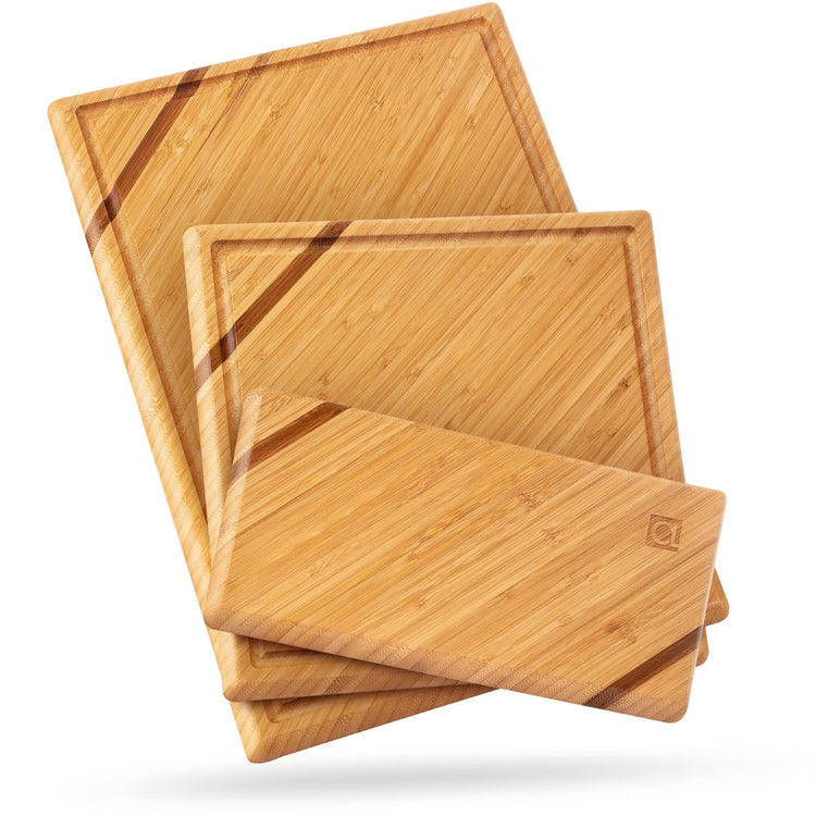 Chorus Bamboo Cutting Board Set with Juice Groove