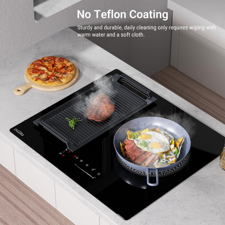 Griddle Pan Cast Iron Grill Hot Plate