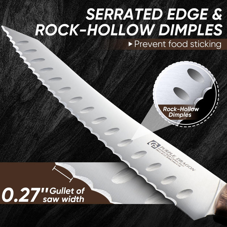 Bread Knife Serrated Knives for Homemade Bread Sourdough