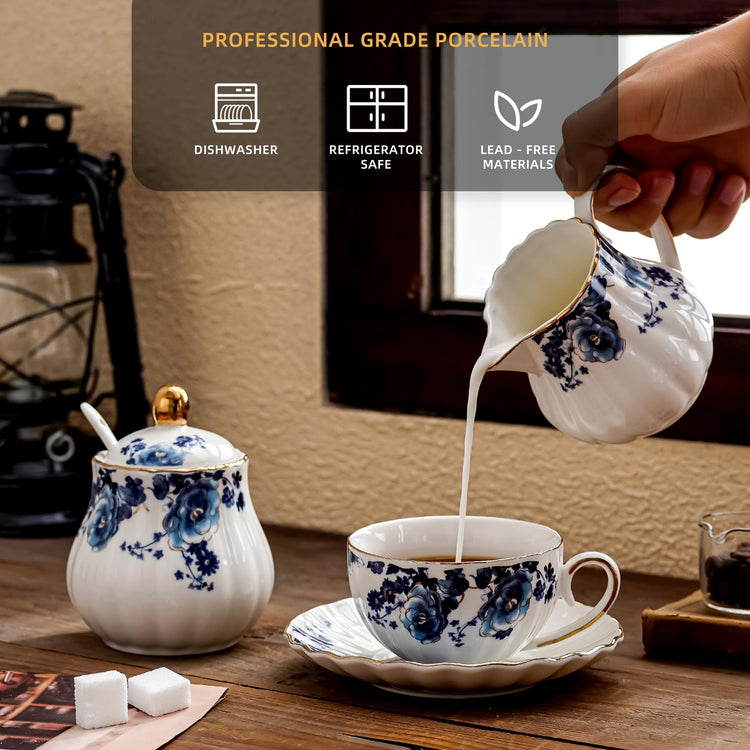 Ceramic Sugar and Creamer Set